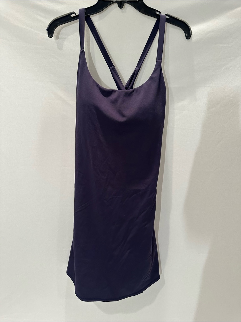 HALARA NavySlip Dress with Crossback Straps